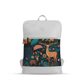White Orbit Laptop Backpack Forest Animals