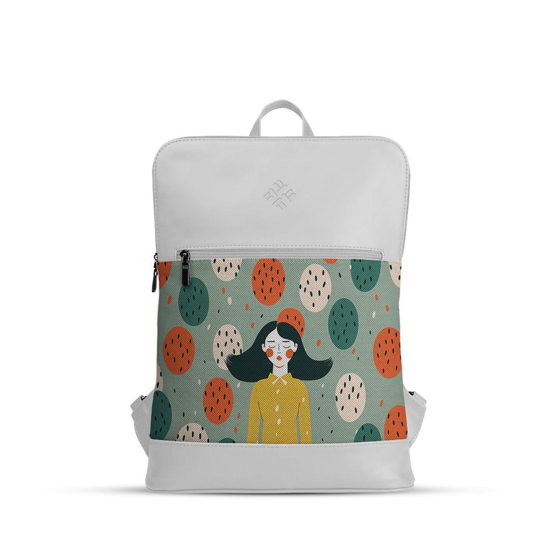 White Orbit Laptop Backpack Forested - CANVAEGYPT
