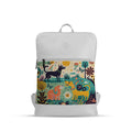 White Orbit Laptop Backpack Garden