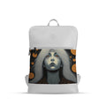 White Orbit Laptop Backpack Queen of the moon
