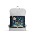 White Orbit Laptop Backpack Space