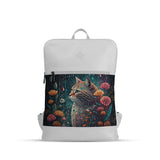 White Orbit Laptop Backpack Sweet Cat - CANVAEGYPT