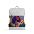 White Orbit Laptop Backpack Tranquil Girl