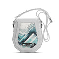 White Polygon Crossbags Upside Down