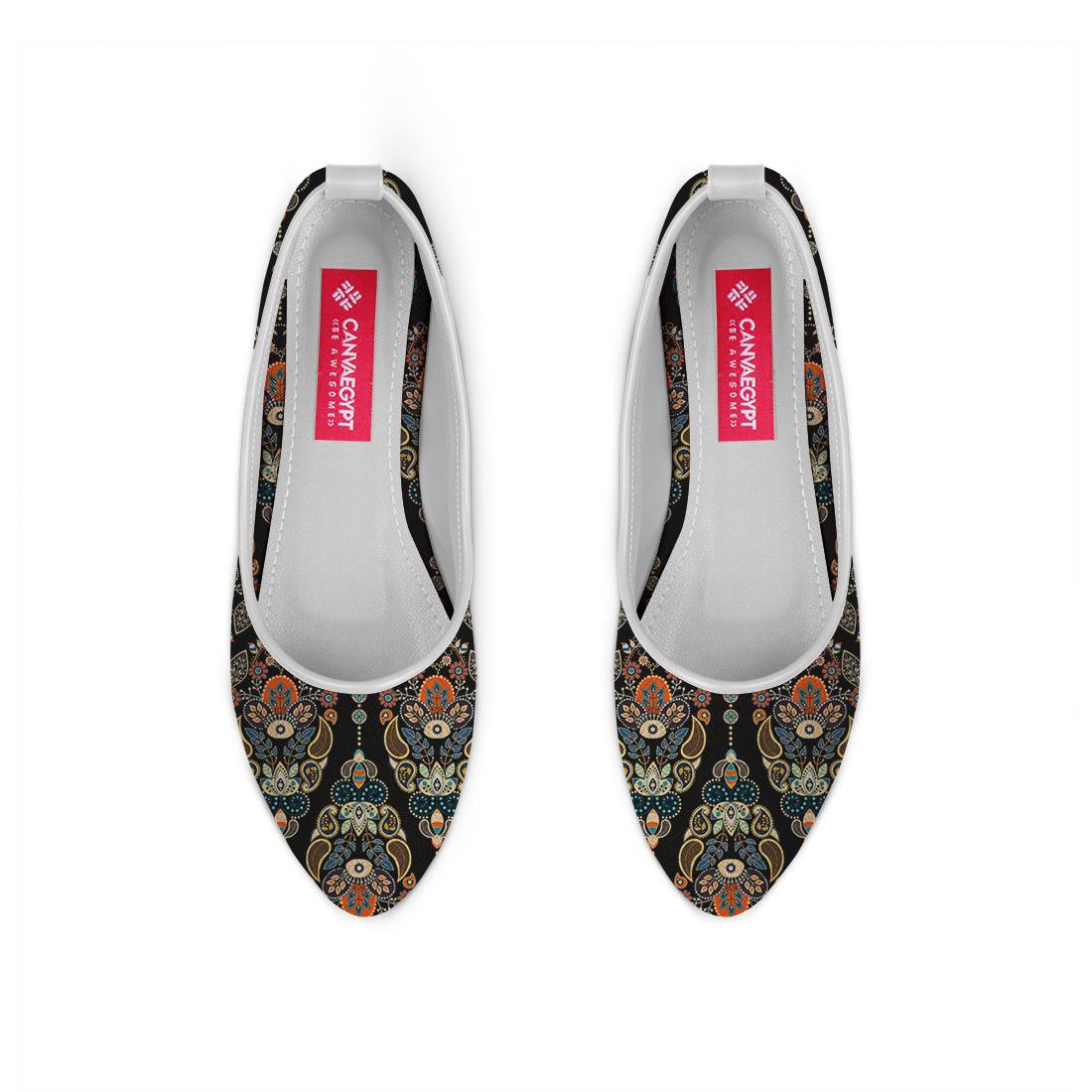 White Round Toe Shoe Agy - CANVAEGYPT