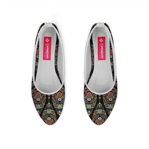 White Round Toe Shoe Agy - CANVAEGYPT