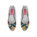 White Round Toe Shoe Color Flow