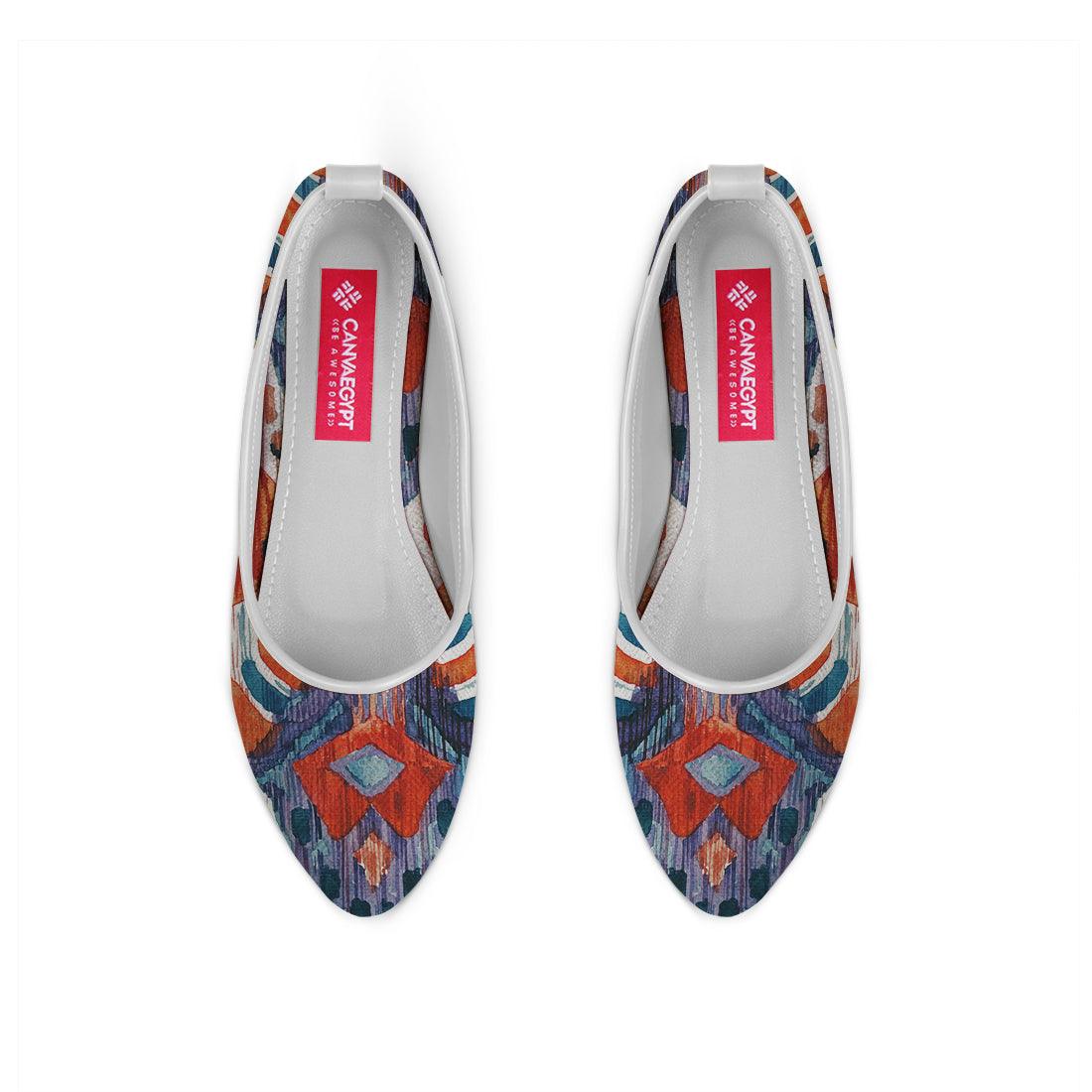 White Round Toe Shoe Crush - CANVAEGYPT