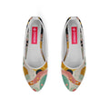 White Round Toe Shoe Dots