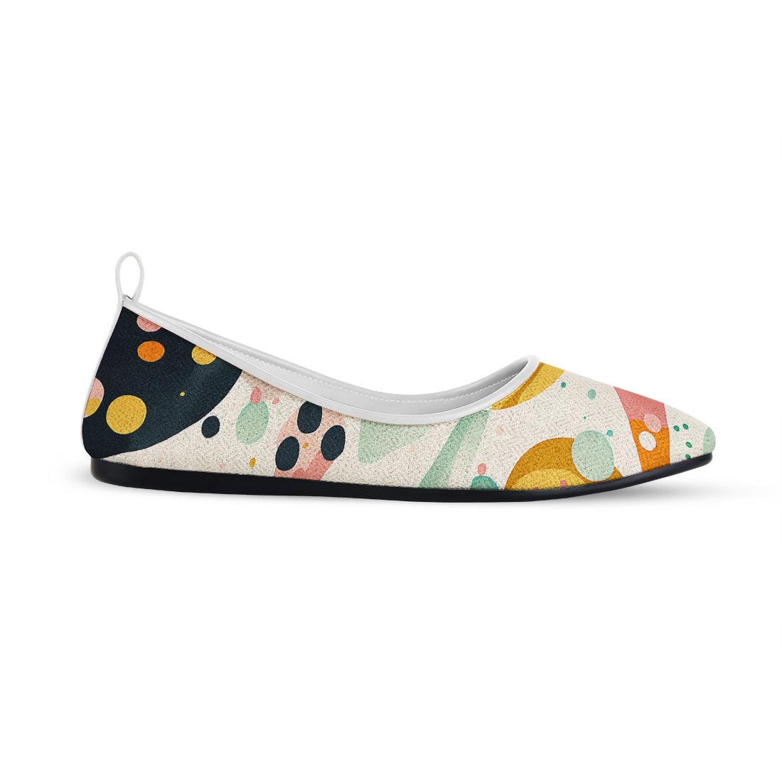 White Round Toe Shoe Dots - CANVAEGYPT