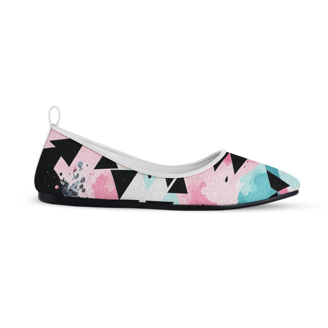 White Round Toe Shoe Glowing - CANVAEGYPT