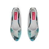 White Round Toe Shoe Ice Triangles - CANVAEGYPT