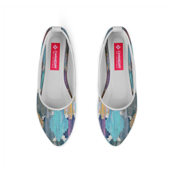 White Round Toe Shoe Iris - CANVAEGYPT