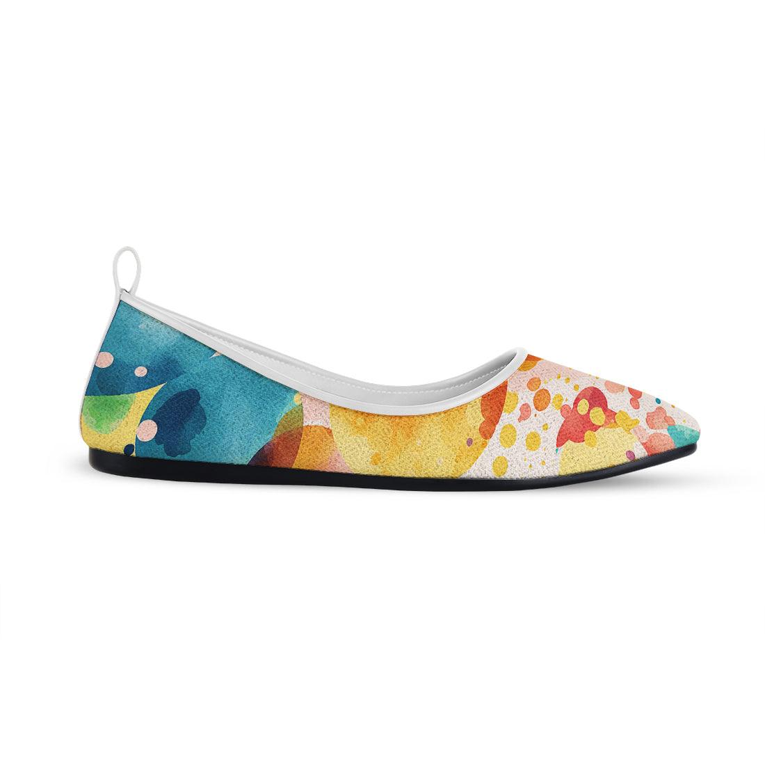 White Round Toe Shoe Merge - CANVAEGYPT