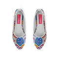 White Round Toe Shoe Mozaic