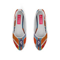 White Round Toe Shoe Navajo