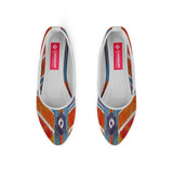 White Round Toe Shoe Navajo - CANVAEGYPT