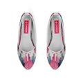 White Round Toe Shoe Rose quarts