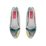 White Round Toe Shoe Scribbles - CANVAEGYPT