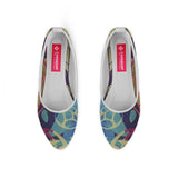 White Round Toe Shoe Sea Herbs - CANVAEGYPT