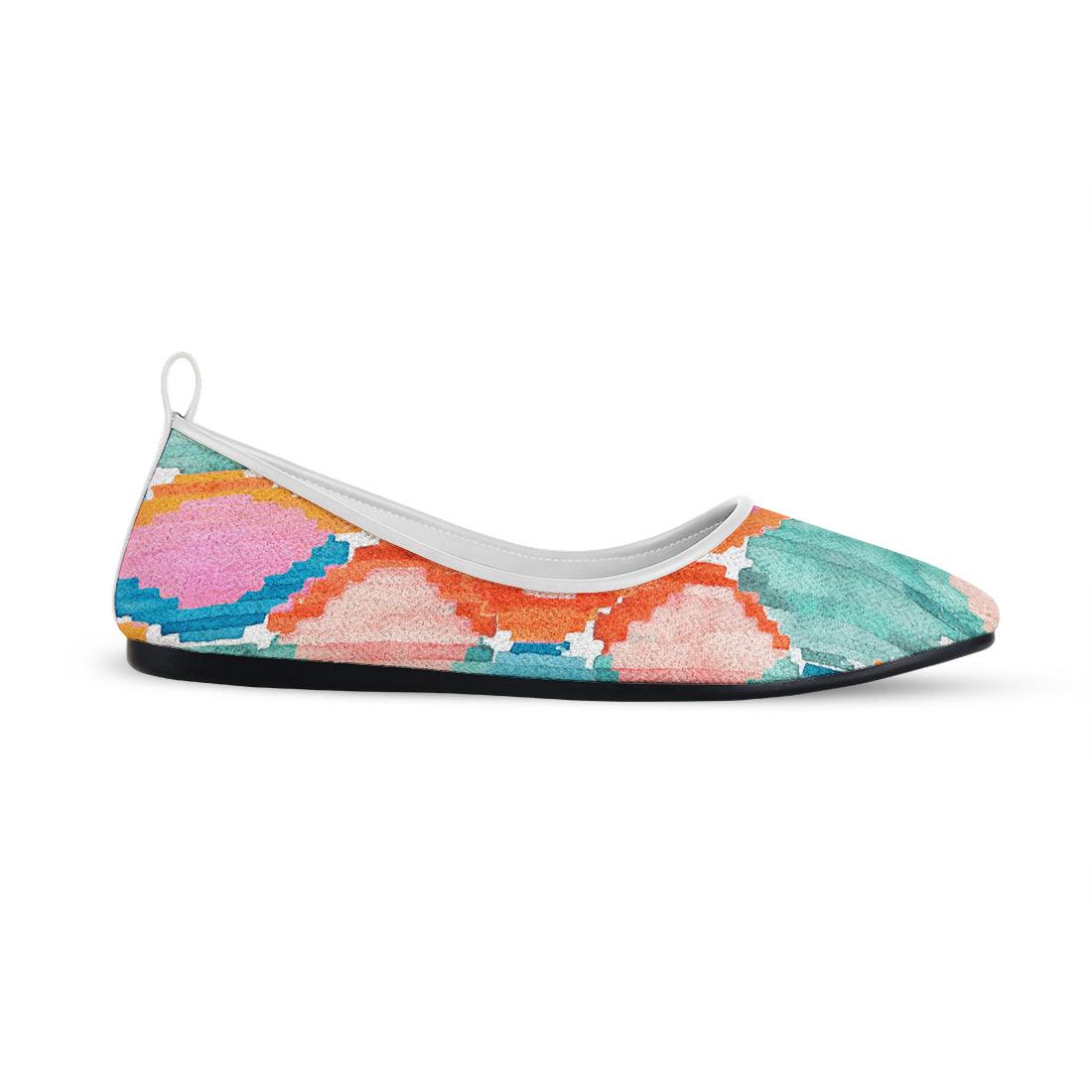 White Round Toe Shoe Marmalade - CANVAEGYPT