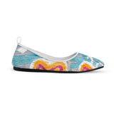 White Round Toe Shoe Purple blossom - CANVAEGYPT