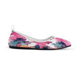 White Round Toe Shoe Rose quarts - CANVAEGYPT