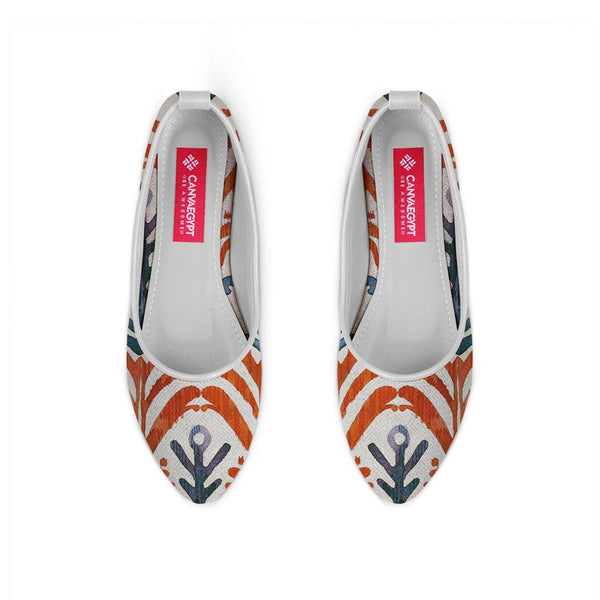 White Round Toe Shoe Sri lanka - CANVAEGYPT