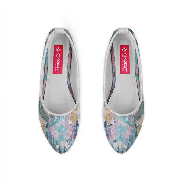 White Round Toe Shoe Vibrant purple - CANVAEGYPT