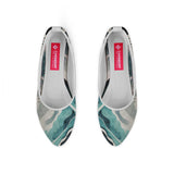 White Round Toe Shoe Waves - CANVAEGYPT