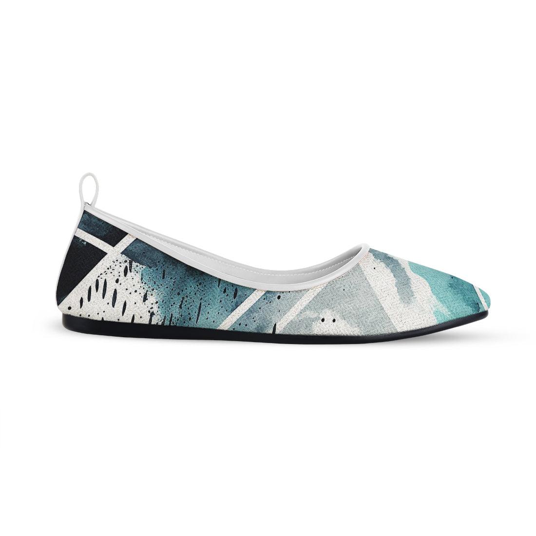 White Round Toe Shoe Waves - CANVAEGYPT