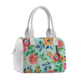 White Speedy Bag Cyan Floral