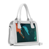 White Travel Hobo Bag Abstract - CANVAEGYPT