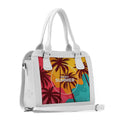 White Travel Hobo Bag Enjoy Summer
