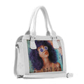 White Travel Hobo Bag Flamingo Queen