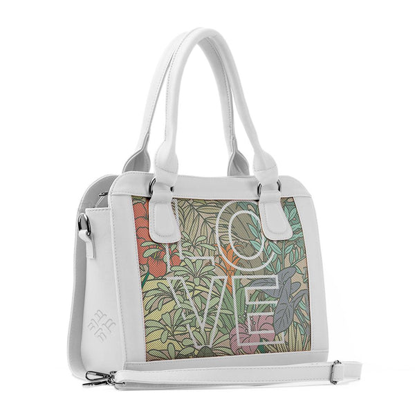 White Travel Hobo Bag LOVE - CANVAEGYPT