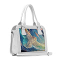 White Travel Hobo Bag Owl Journey