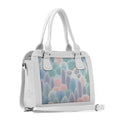 White Travel Hobo Bag Prickly Pear