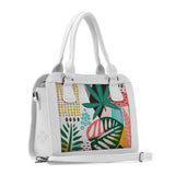 White Travel Hobo Bag Summer Abstract - CANVAEGYPT