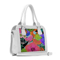 White Travel Hobo Bag Summer Pattern