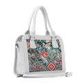 White Travel Hobo Bag Texture