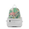 White Vivid Backpack Flamingo