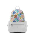 White Vivid Backpack Floral