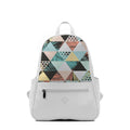 White Vivid Backpack Summer Triangles