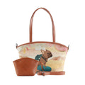 Wide Tote Bag Adventure Frenchie in Candyland