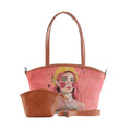 Wide Tote Bag Lemon beret girl