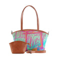 Wide Tote Bag The blue Japanese