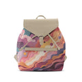 Beige Aurora Backpack Wavy Sky