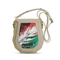 Beige Polygon Crossbags Palestine