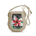 Beige Polygon Crossbags Palestine flower